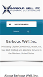 Mobile Screenshot of barbourwell.com